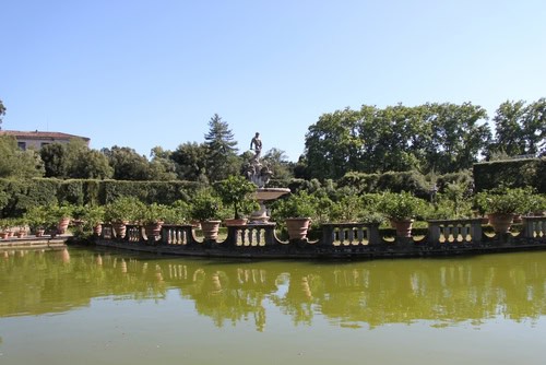 Boboli Gartenteich in Florenz, Italien